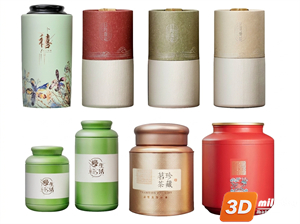 Tea Set 3D Model